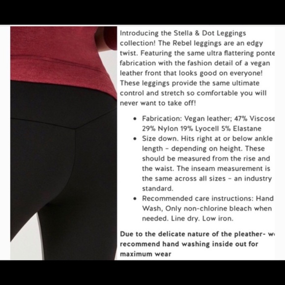 STELLA & DOT - The Rebel Leggings (XL) - Picture 3 of 9